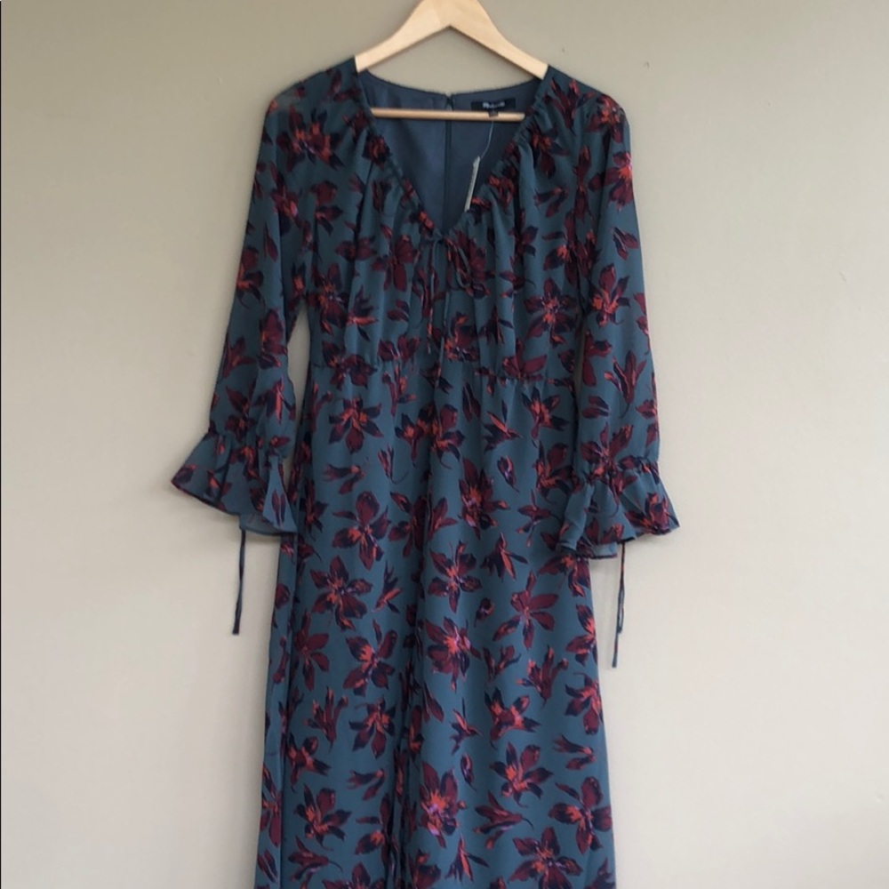 NEW • Madewell • Willowleaf Maxi Floral Dress 4 - Picture 6 of 8
